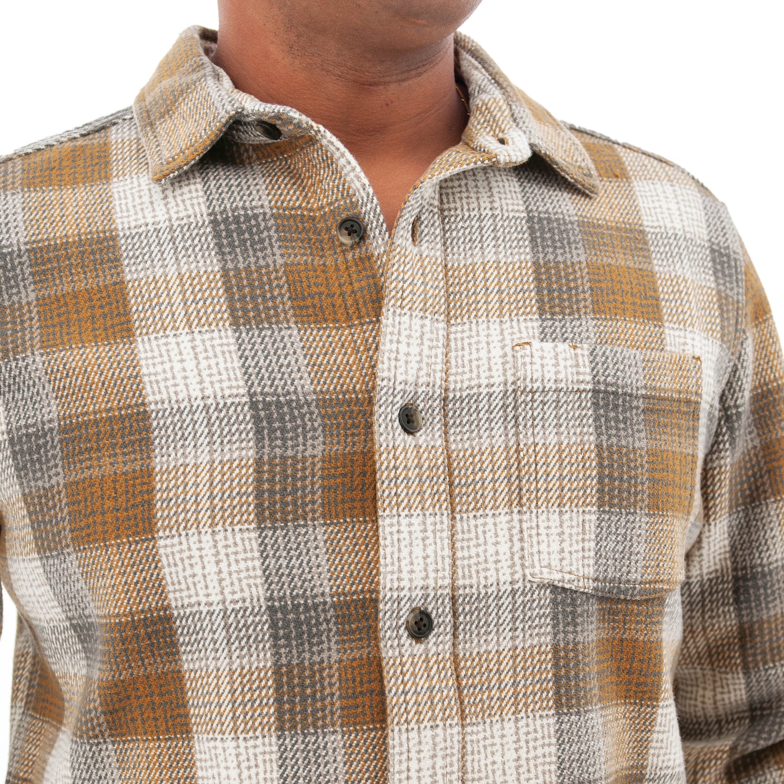 Old Ranch M Miles LS Flannel Shirt CHIPMUNK