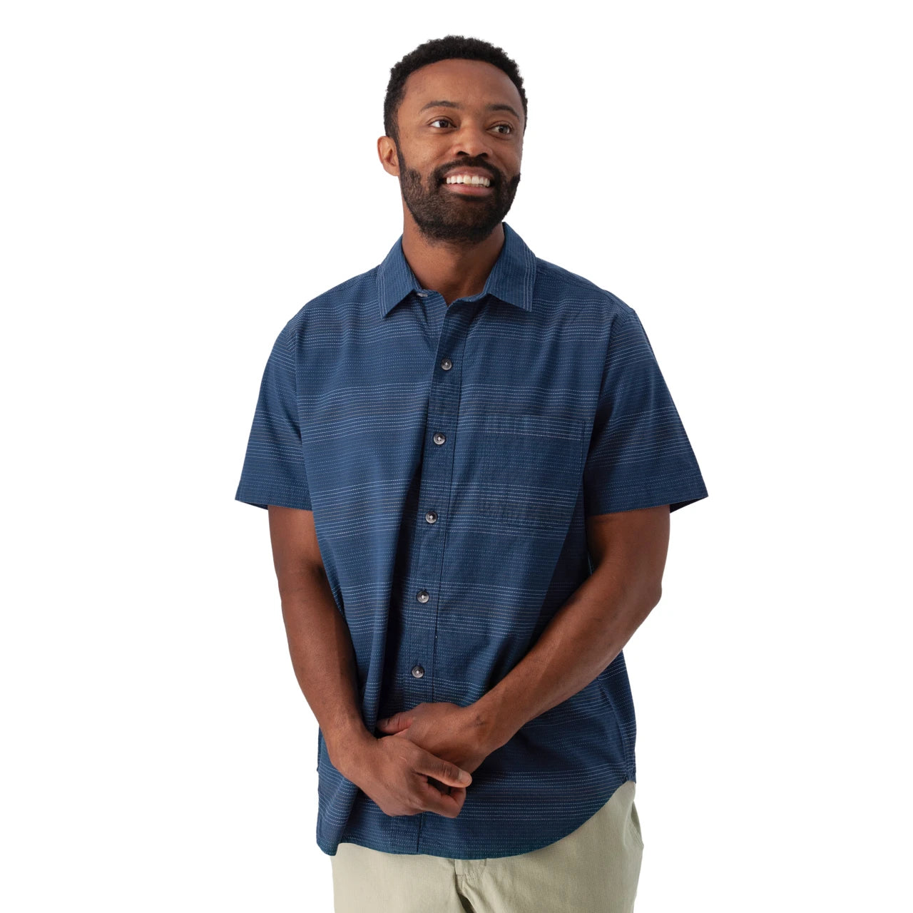 Old Ranch M SS Hawke Shirt 26 DARK BLUE
