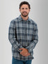 Old Ranch M LS Rustic Ridge Shirt GREY