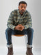 Old Ranch M LS Chase Cotton Flannel Shirt GREEN