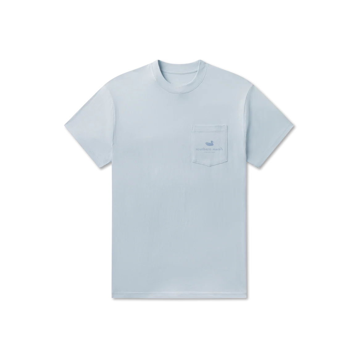 Southern Marsh M SS Anchor Down Tee MIST BLUE