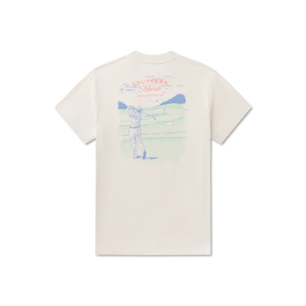 Southern Marsh M SS Pin High Tee WASHED PEBBLE