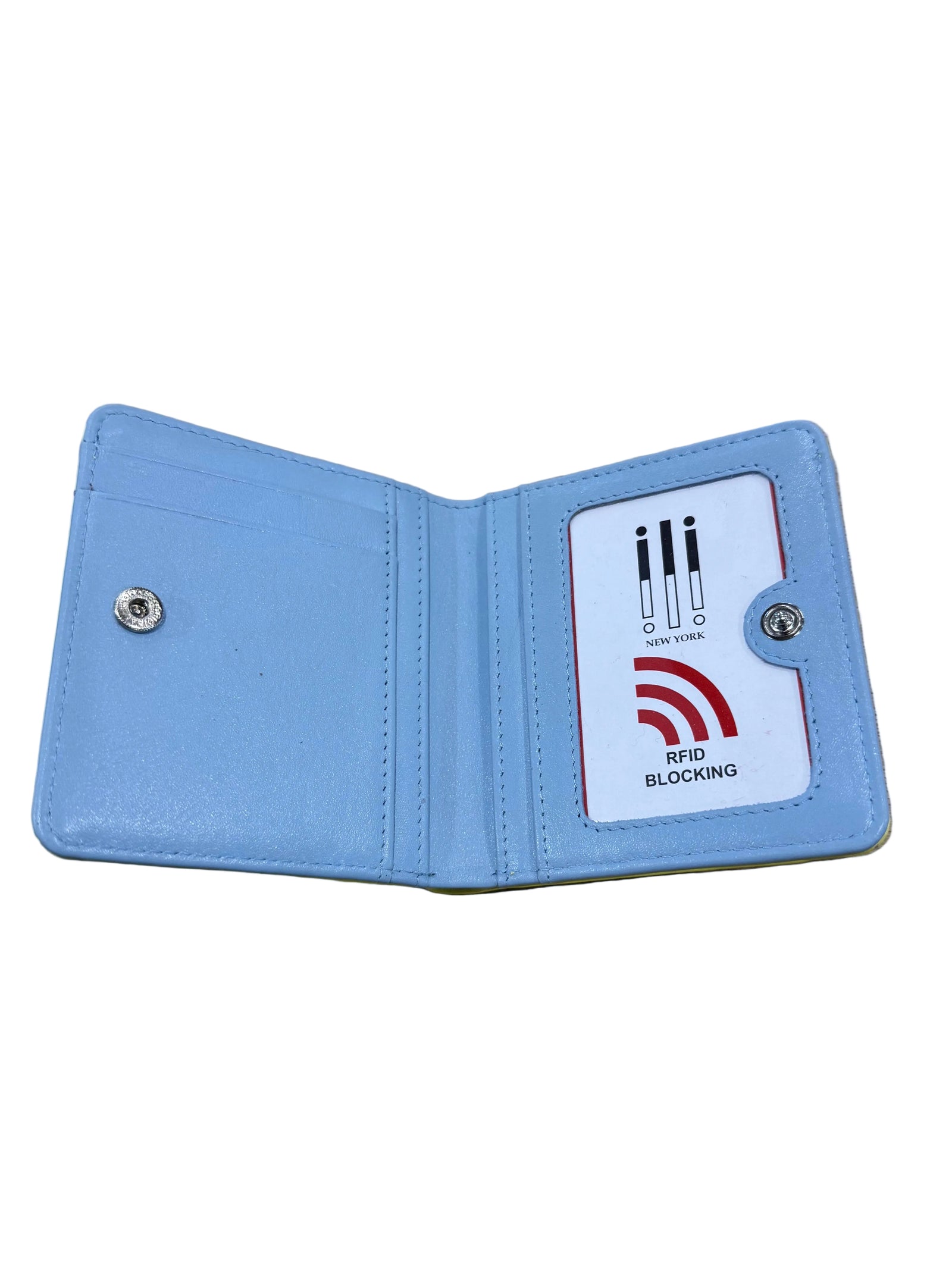 ili New York Mini Bi-Fold Wallet YELLOW/CHAMBREY