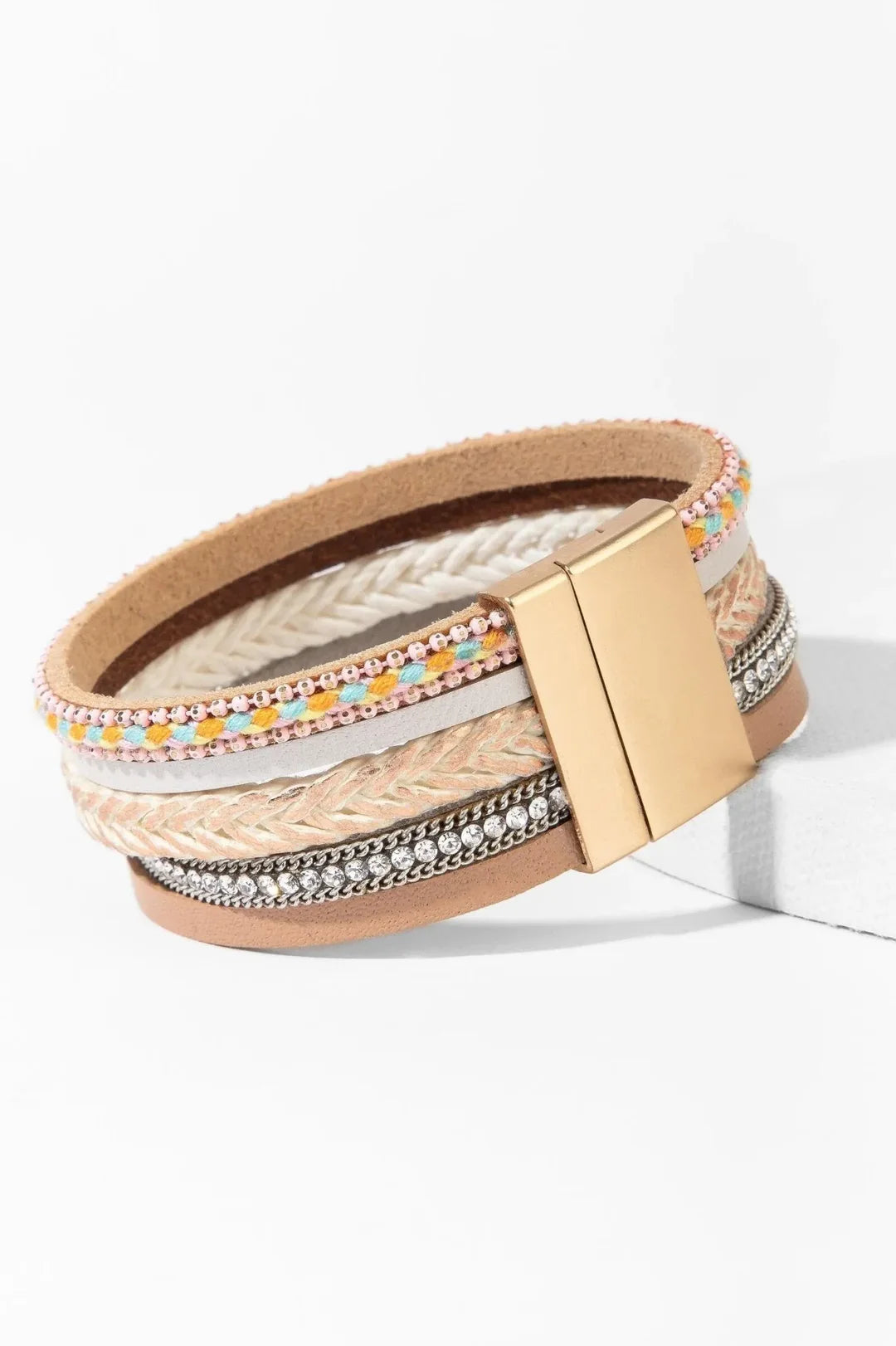 SAACHI Rockaway Leather Bracelet COPPER