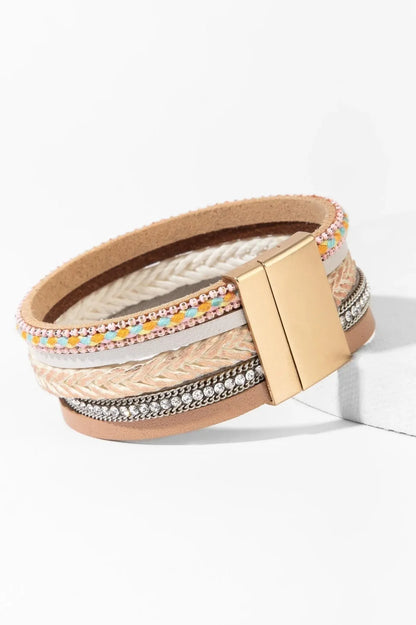 SAACHI Rockaway Leather Bracelet COPPER