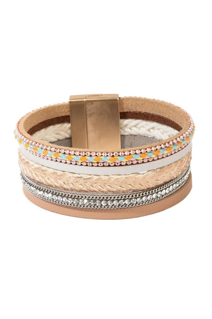 SAACHI Rockaway Leather Bracelet COPPER