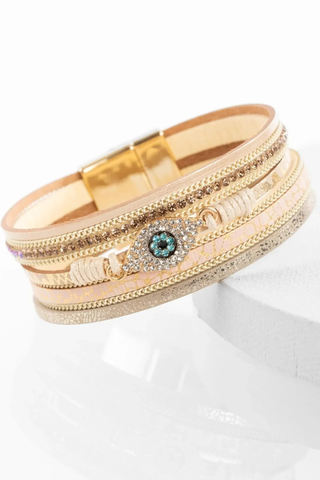 SAACHI Evil Eye Bracelet LINEN