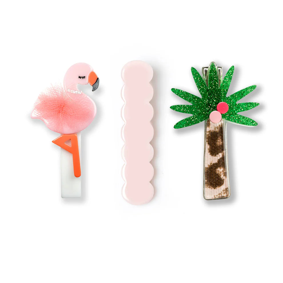 Lilies & Roses Tropical Trio Alligator Clip