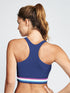 Tasc W Allways Sports Bra Stripe NAVY/ORCHID