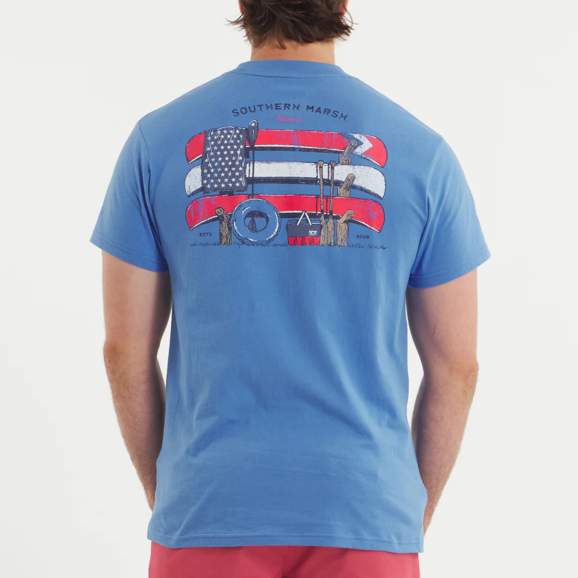 Southern Marsh M SS American Summertime Tee FRENCH BLUE