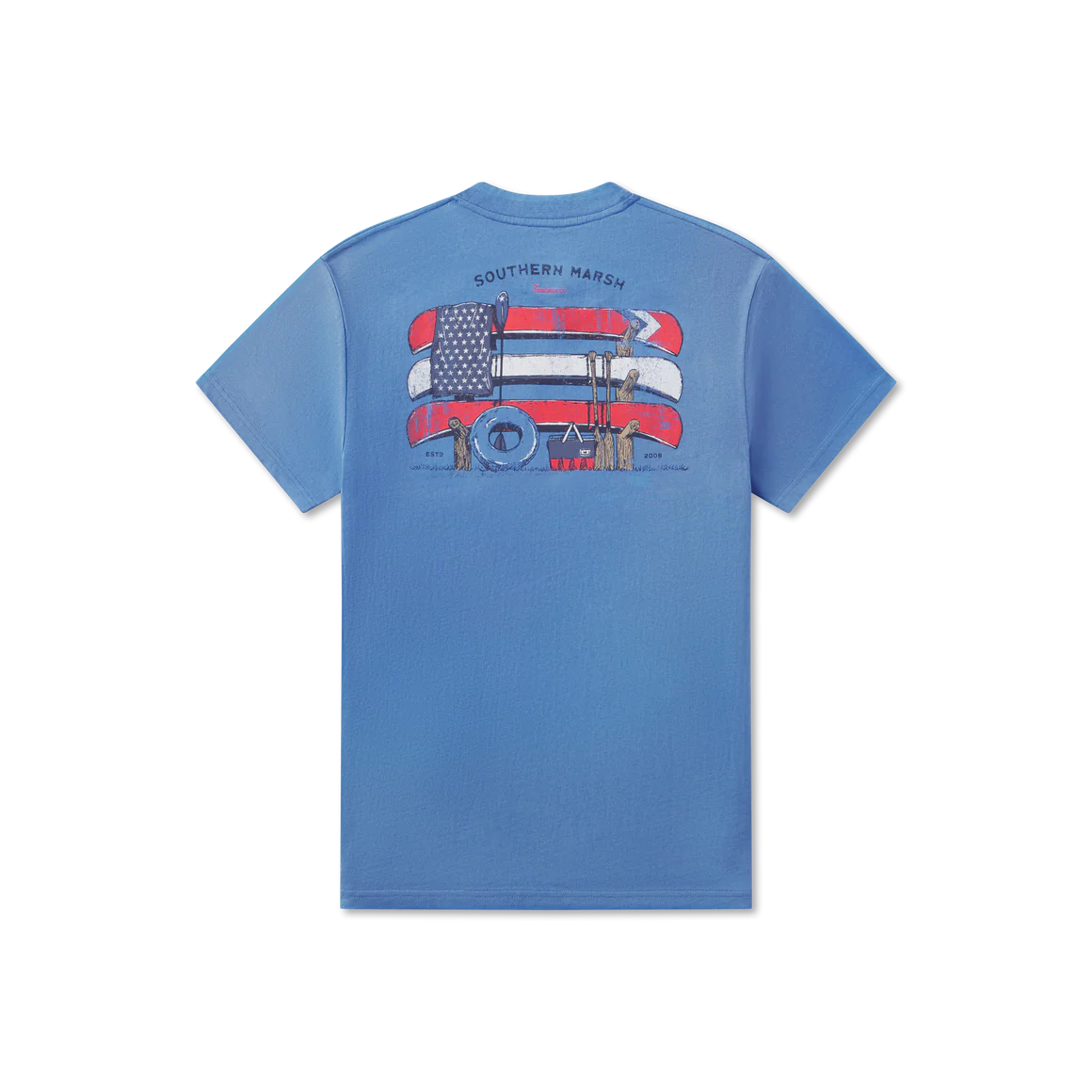Southern Marsh M SS American Summertime Tee FRENCH BLUE