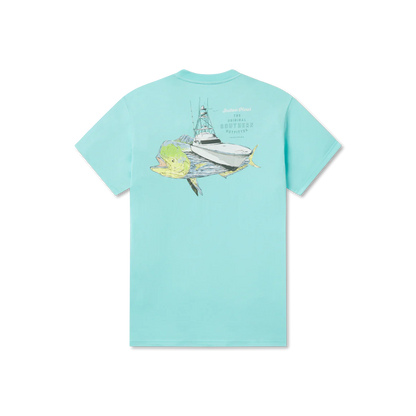 Southern Marsh M SS Mahi Moves Tee ANTIGUA BLUE