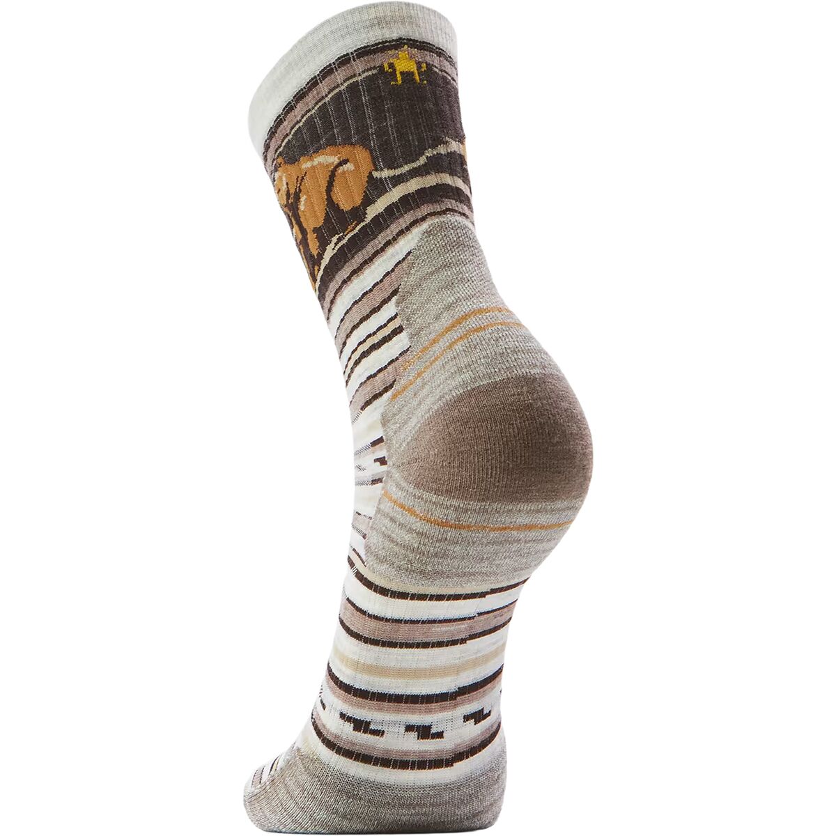 Smartwool Hike Bear Stripe Mid Crew Socks ASH