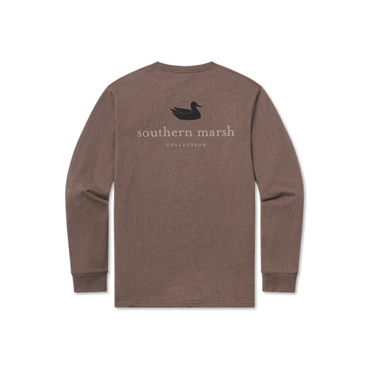 Southern Marsh M LS Authentic Tee WASHED DK SHALE