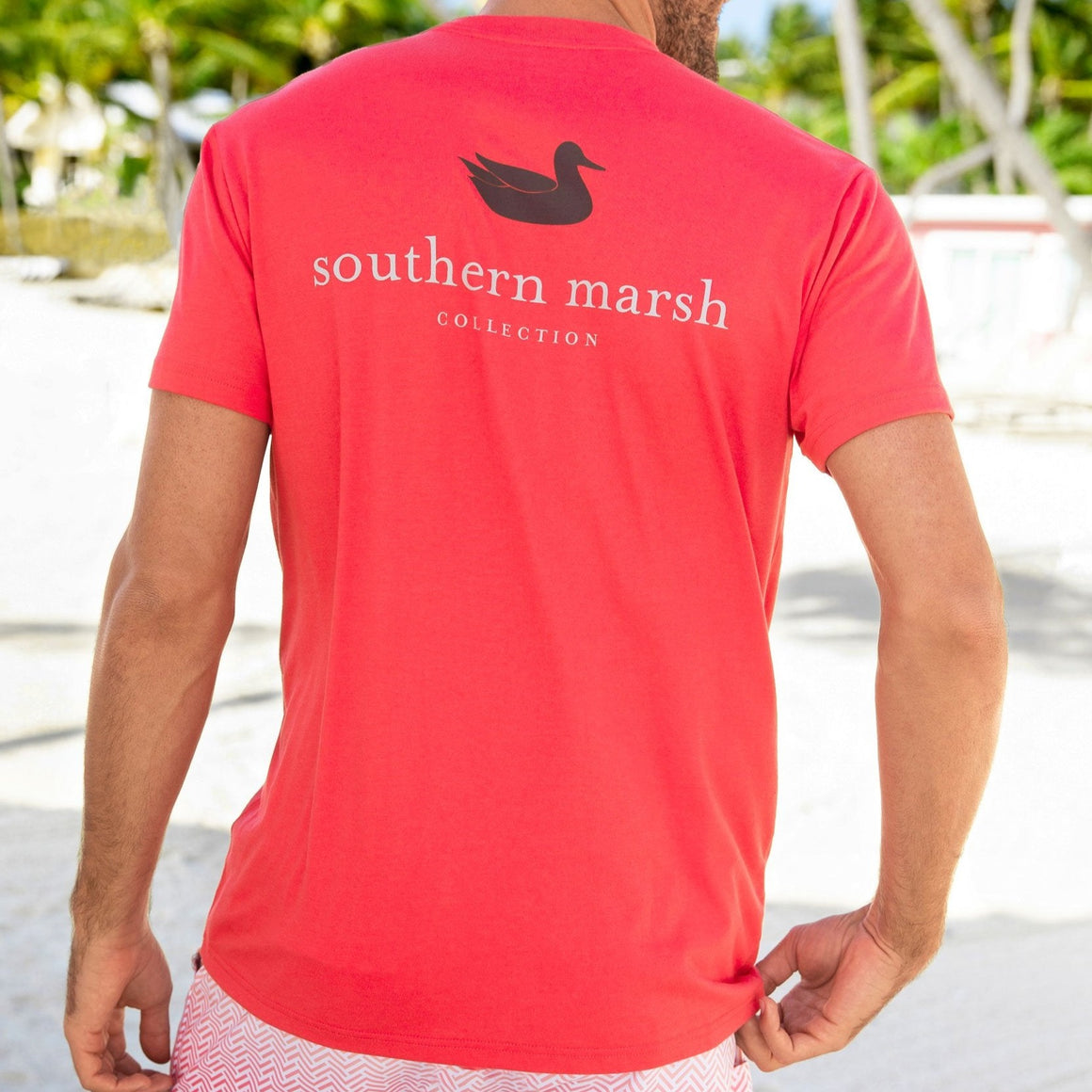 Southern Marsh M SS Authentic Duck Tee STRAWBERRY FIZZ