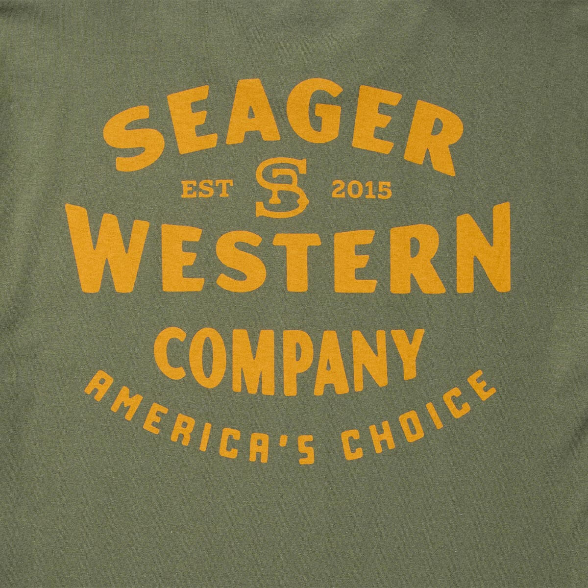 Seager M SS Americas Choice Tee SURPLUS GREEN
