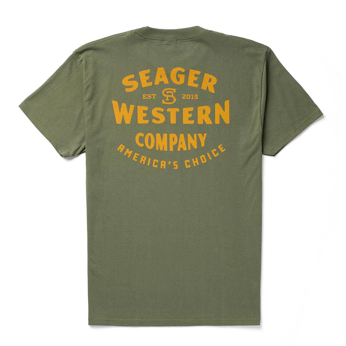 Seager M SS Americas Choice Tee SURPLUS GREEN