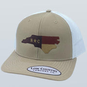 ALL STAR Embroidered NC Trucker KHAKI/WHITE