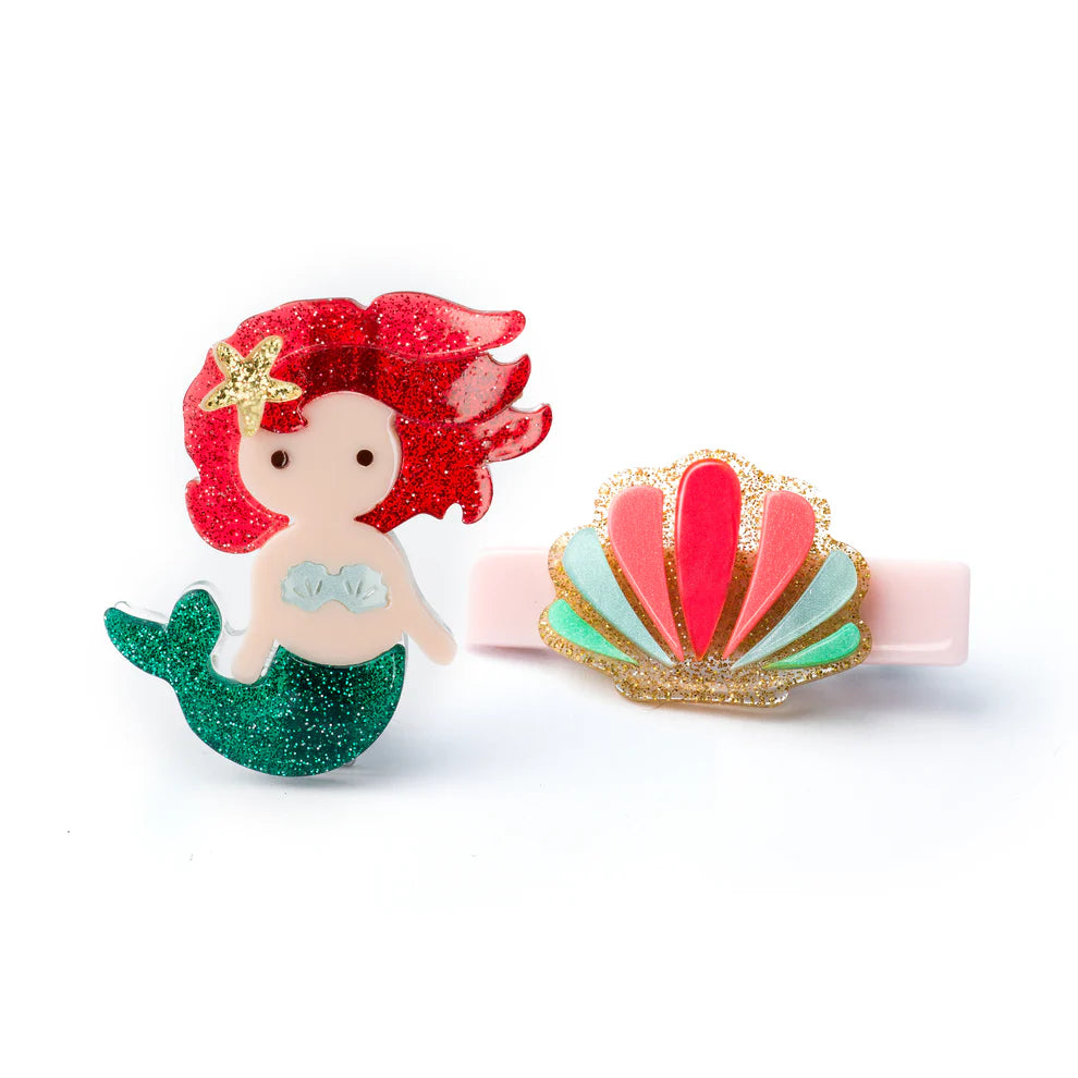 Lilies & Roses Underwater Mermaid Alligator Clip