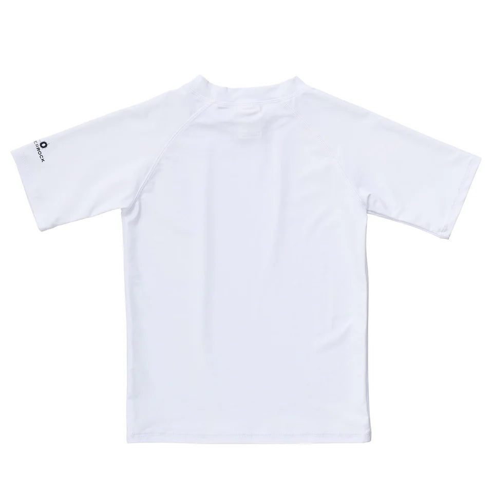 Snapperrock Boys SS Rash Top WHITE
