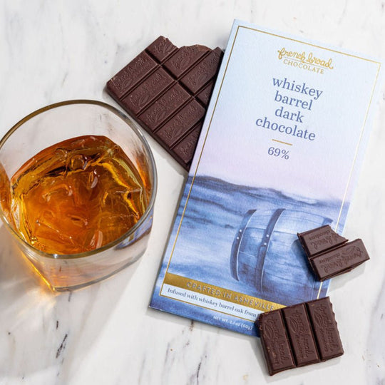French Broad Whiskey Barrel Dark Chocolate Bar