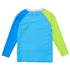 Snapperrock Kids LS Citron Splash Rash Top BLUE