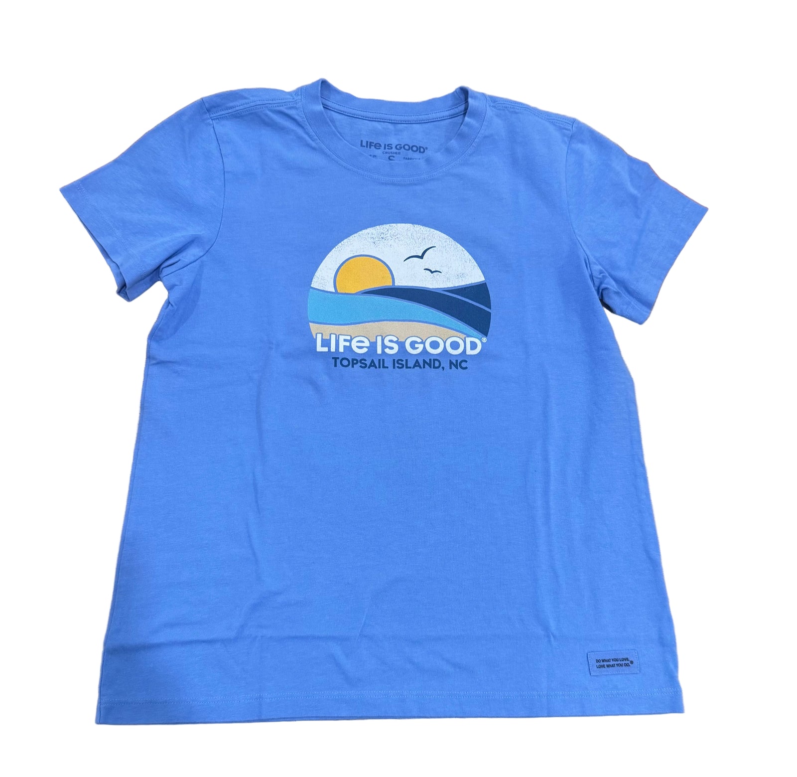 Life Is Good W SS Crusher Clean Ocean TI CORNFLOWER BLUE