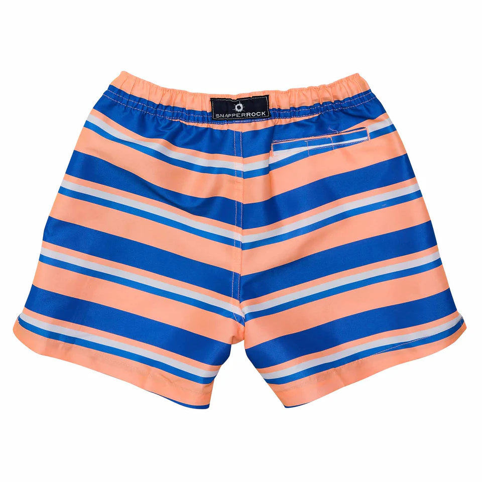 Snapperrock Boys Tropicana Swim Trunk ORANGE/BLUE