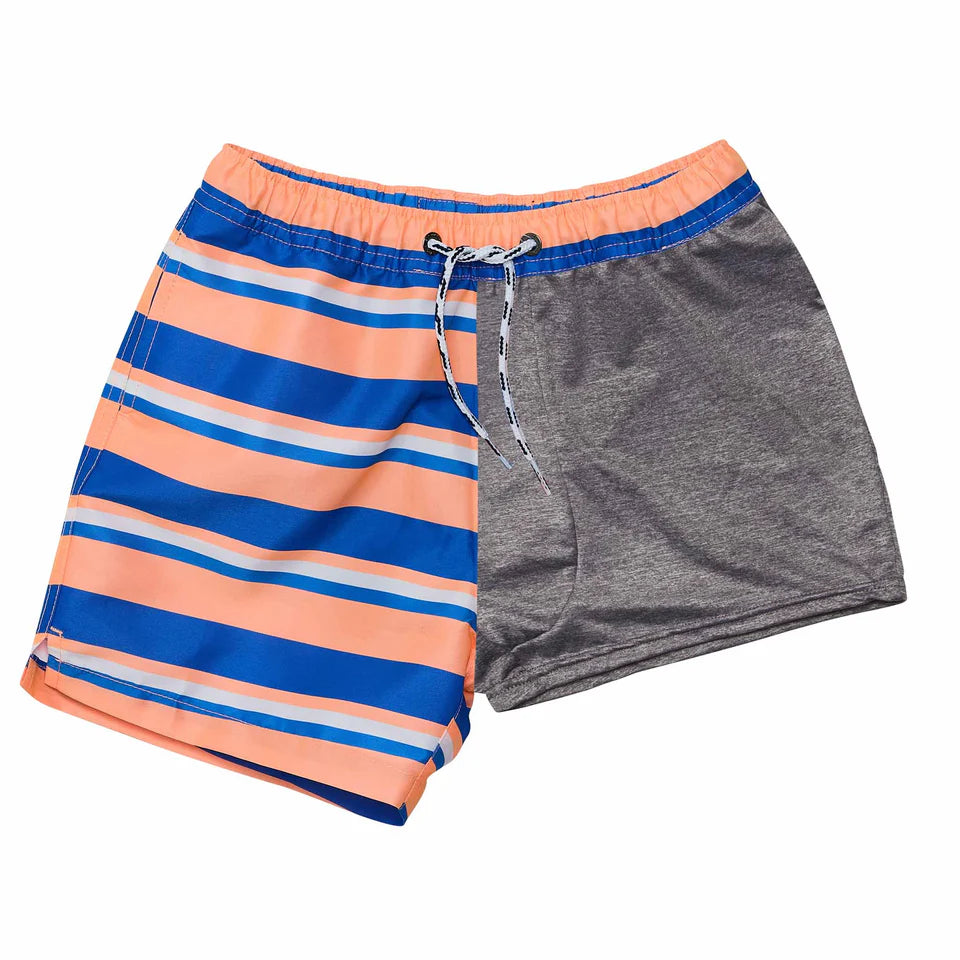 Snapperrock Boys Tropicana Swim Trunk ORANGE/BLUE