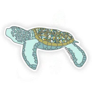 The Happy Sea 3.5" Baby Turtle Sticker