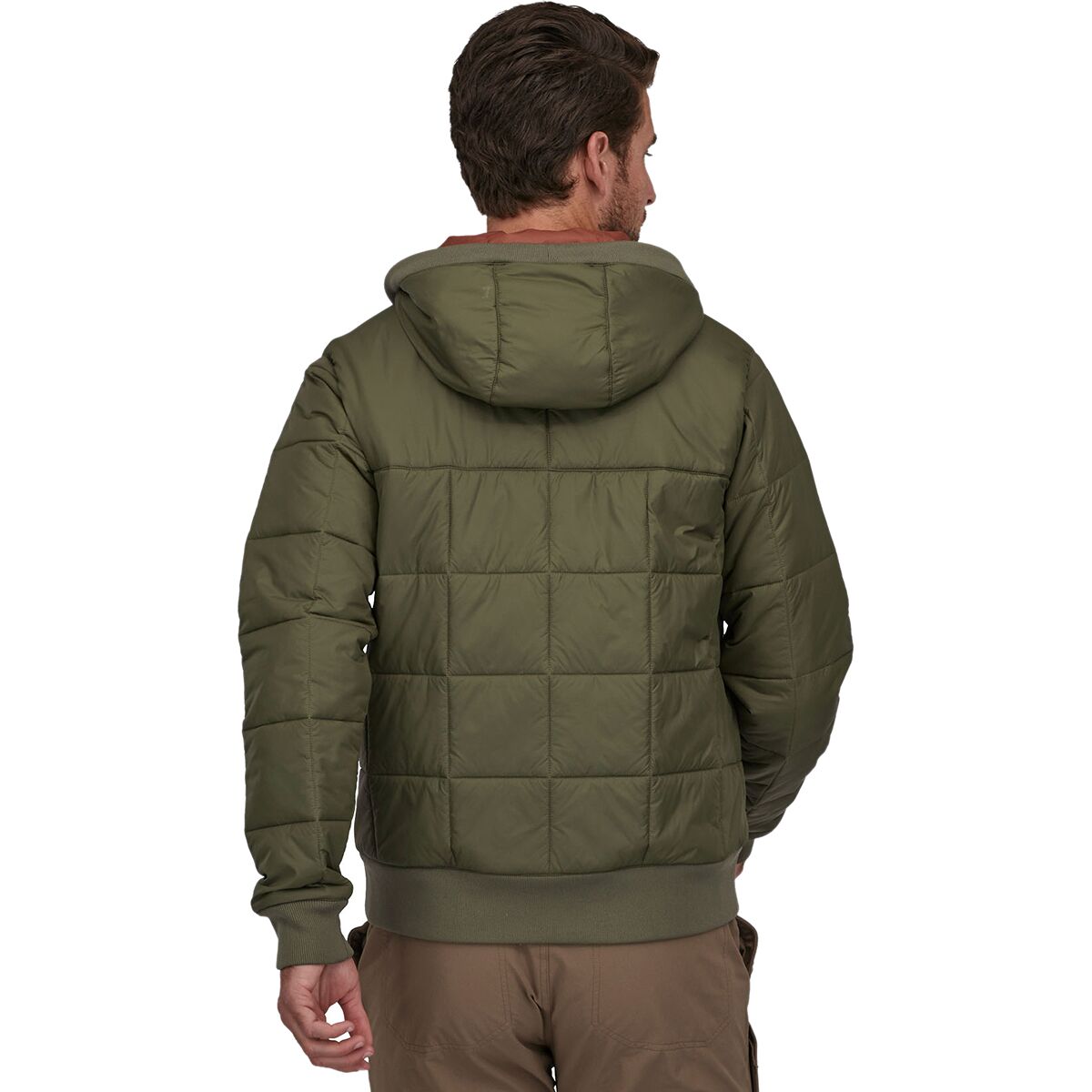 Patagonia M Box Quilted Hoody BASIN GREEN