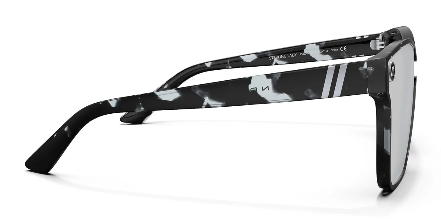 Blenders Sterling Lady CRYSTAL BLACK & CLEAR TORTOISE/SILVER MIRROR