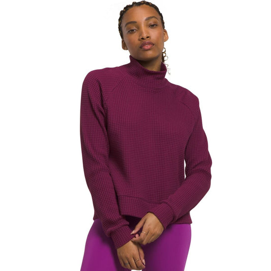 The North Face W LS Mock Neck Chabot Top BOYSENBERRY