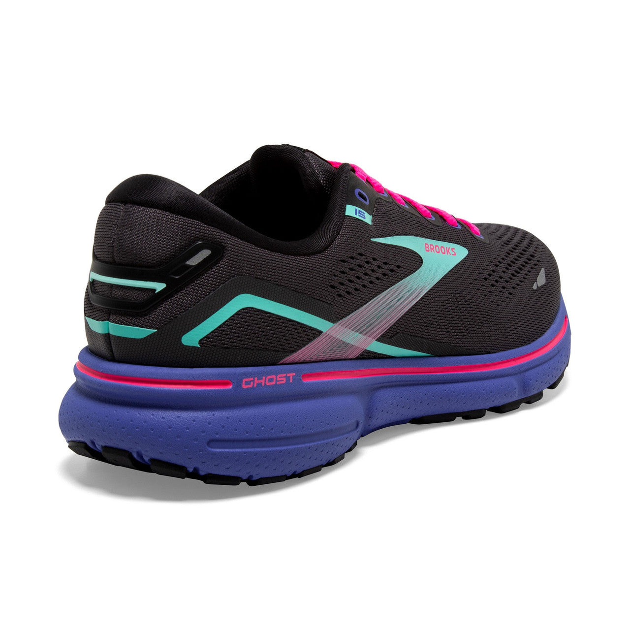 Brooks W Ghost 15 BLACK/BLUE/ARUBA