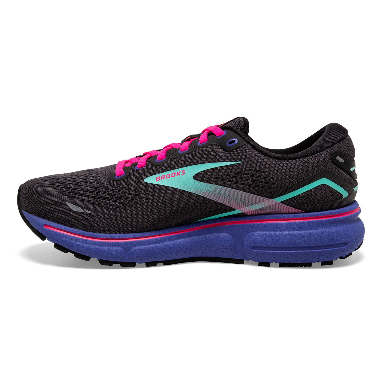 Brooks W Ghost 15 BLACK/BLUE/ARUBA