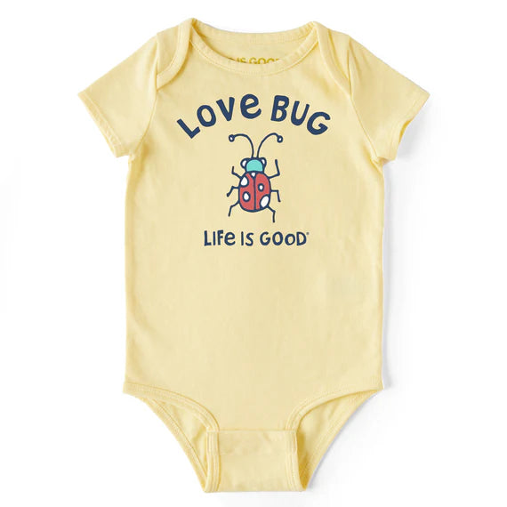 Life is Good Baby Crusher Buggy Love Bug SANDY YELLOW