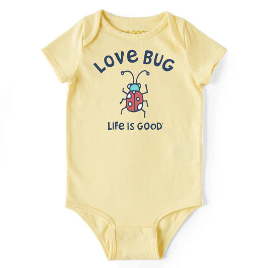 Life is Good Baby Crusher Buggy Love Bug SANDY YELLOW