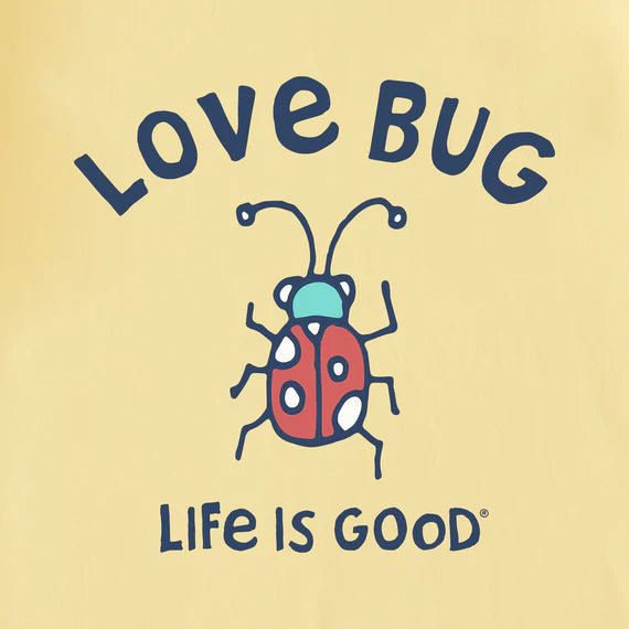 Life is Good Baby Crusher Buggy Love Bug SANDY YELLOW