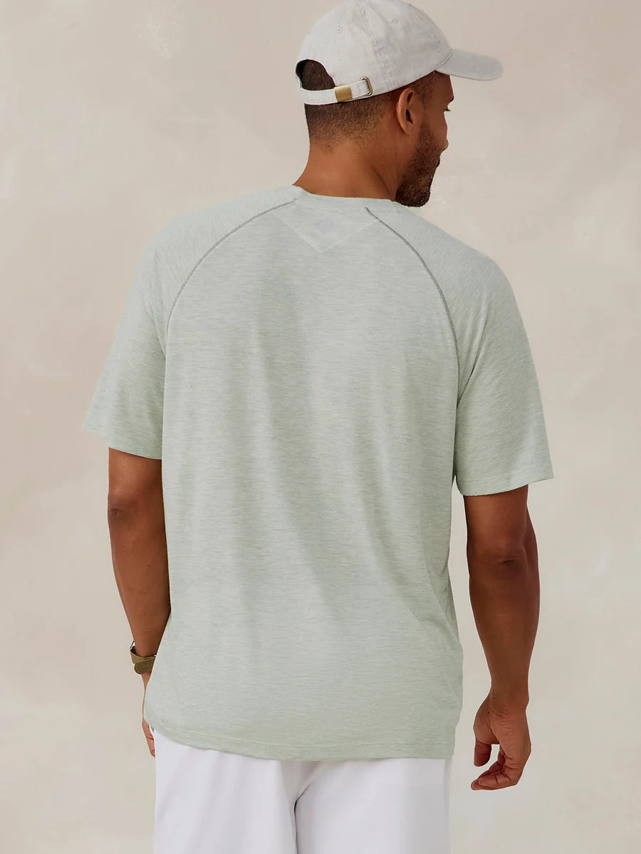 Tasc M SS Vital MicroAir Mesh Tee AGAVE HEATHER
