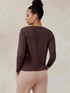 Tasc W All Day LS T-Shirt MOCHA HEATHER