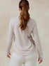 Tasc W Recess Hoodie Stripe COCONUT HEATHER / ROSY HEATHER