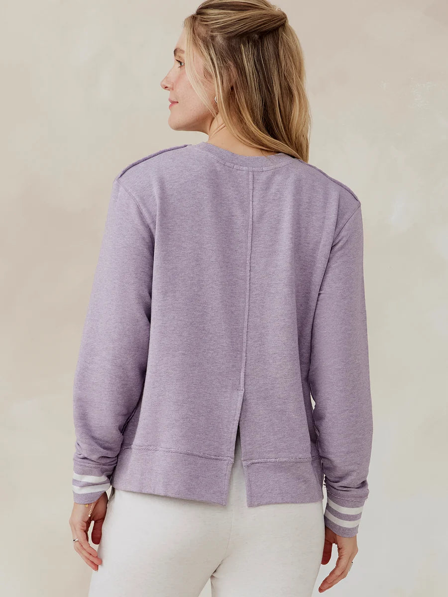Tasc W Clubhouse Sweatshirt EVENING HEATHER