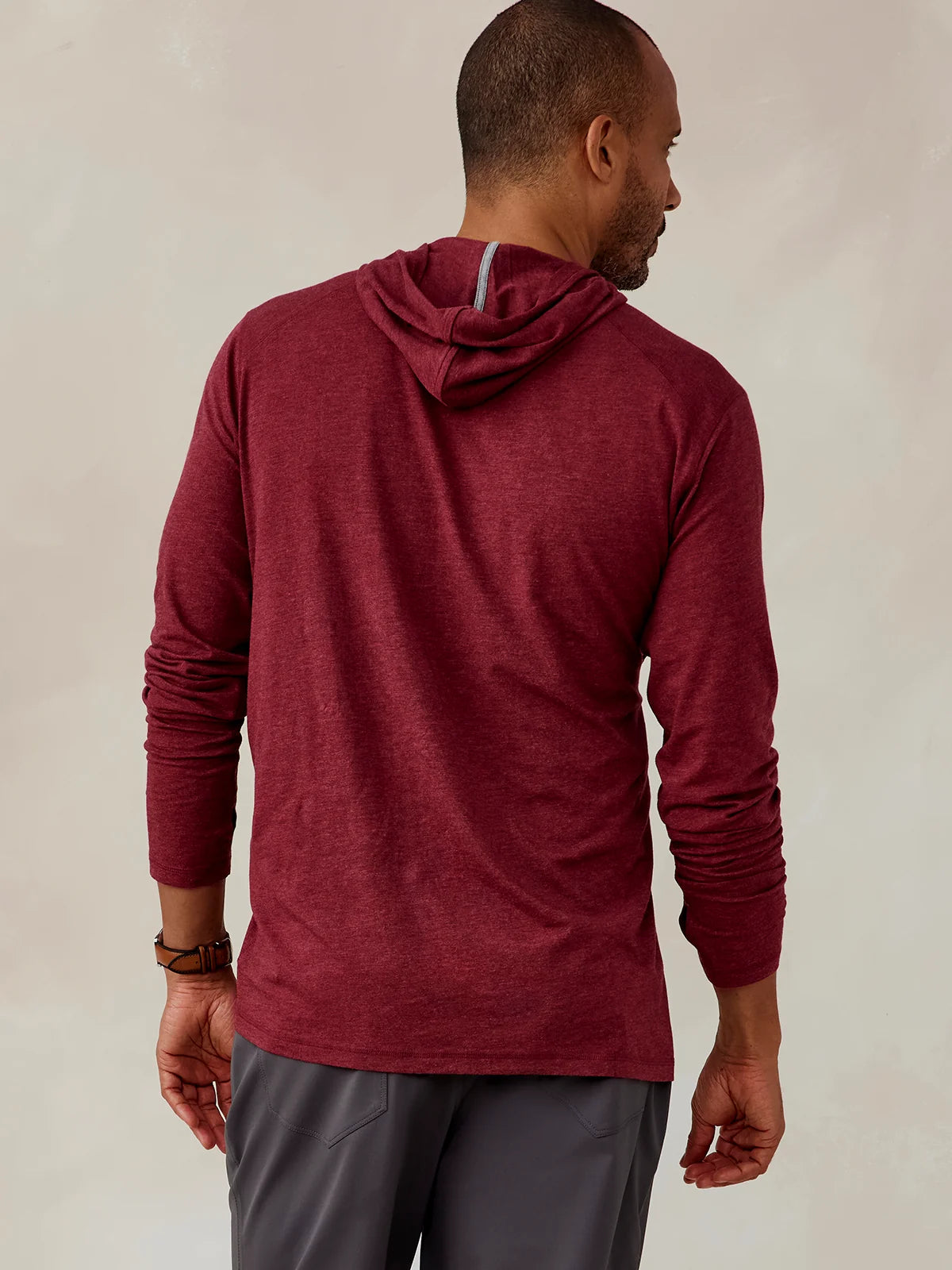 Tasc M Carrollton Hoodie BRICK HEATHER