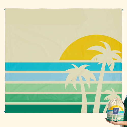 Ballast Oasis Beach Blanket RETRO PALM