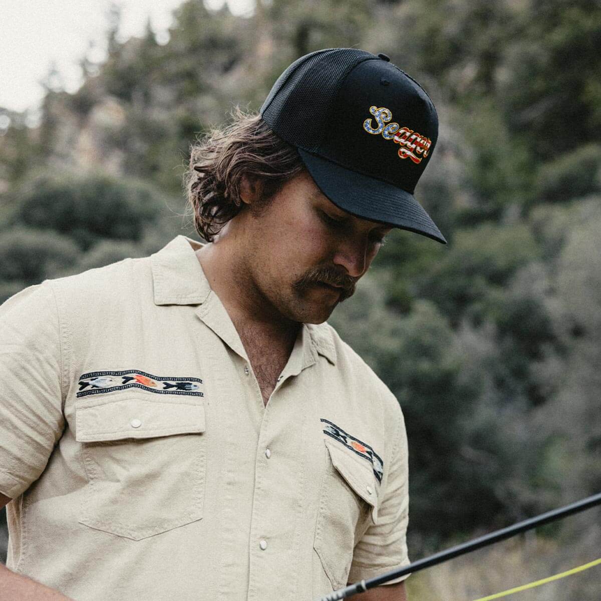Seager Big USA Snapback BLACK