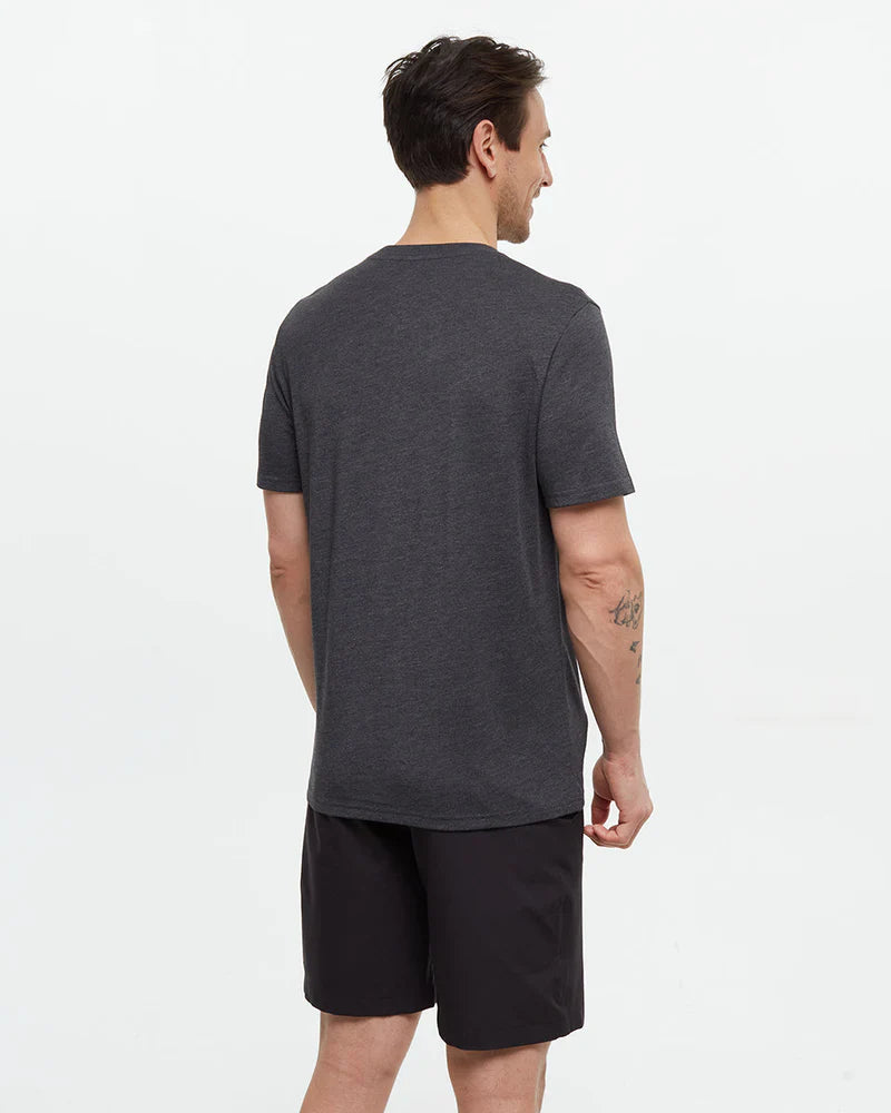 tentree M SS Sasquatch Hammock Tee METEORITE BLACK HEATHER