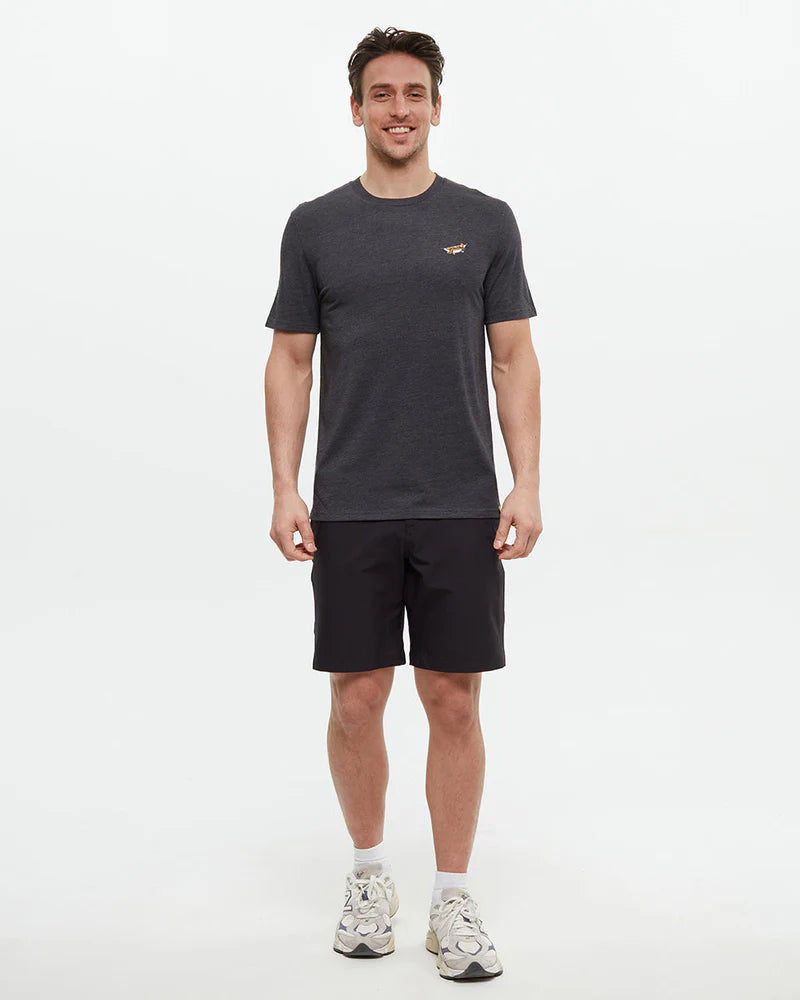 tentree M SS Sasquatch Hammock Tee METEORITE BLACK HEATHER