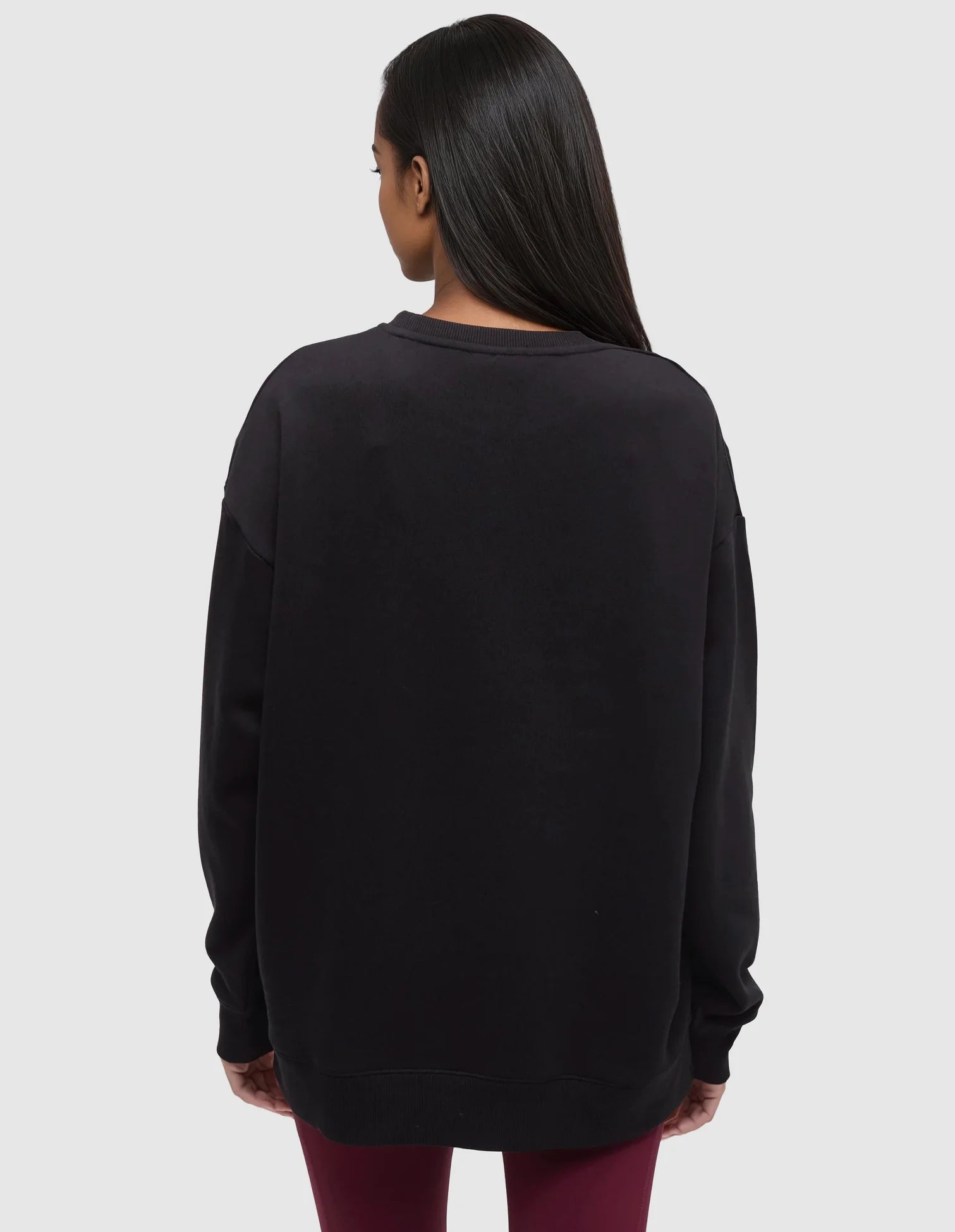 tentree W Autumn Flora Crew METEORITE BLACK