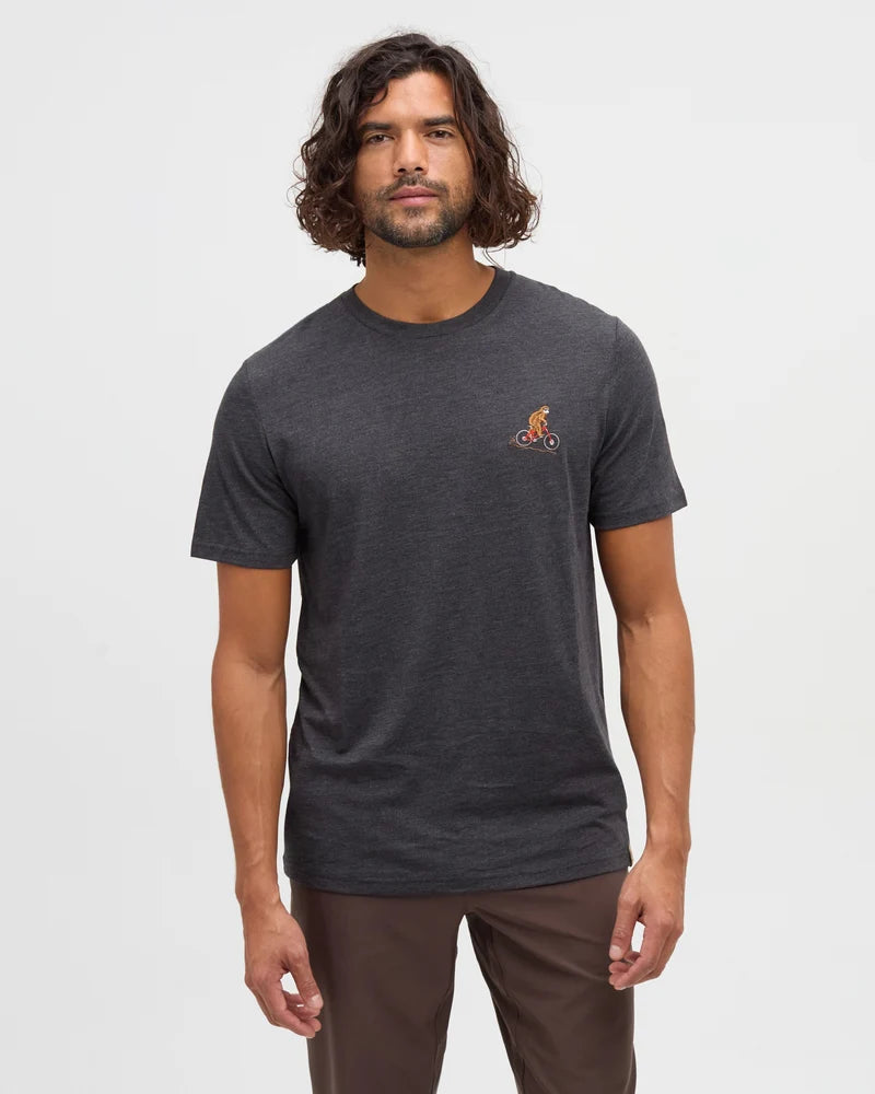 tentree M SS Sasquatch Bike Tee METEORITE BLACK