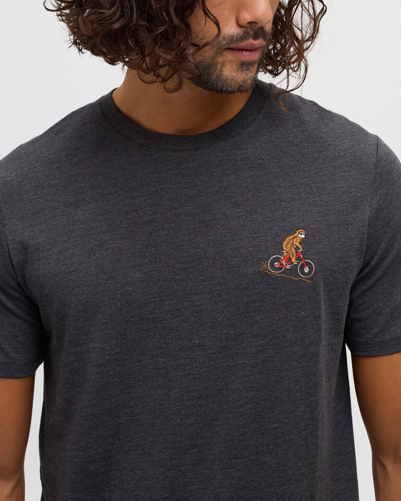 tentree M SS Sasquatch Bike Tee METEORITE BLACK